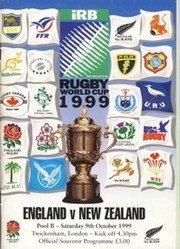 ENGLAND V NEW ZEALAND 1999 (WORLD CUP) RUGBY PROGRAMME