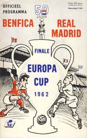 BENFICA V REAL MADRID 1962 (EUROPEAN CUP FINAL) FOOTBALL PROGRAMME