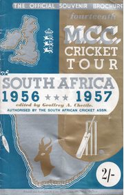 ENGLAND TOUR OF SOUTH AFRICA 1956-57 CRICKET BROCHURE (WESTERN PROVINCE EDITION)