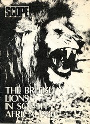 BRITISH LIONS IN SOUTH AFRICA 1980; SUPPLEMENT TO SCOPE