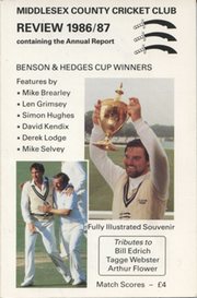MIDDLESEX COUNTY CRICKET CLUB ANNUAL REVIEW 1986/87