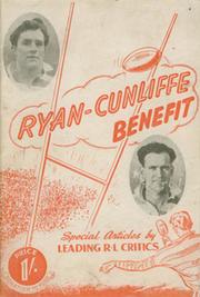 RYAN-CUNLIFFE BENEFIT (WIGAN) 1954 RUGBY LEAGUE BROCHURE