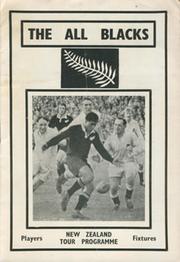 THE ALL BLACKS (1967) RUGBY TOUR PROGRAMME