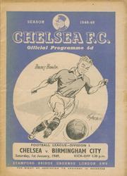 CHELSEA V BIRMINGHAM CITY 1948-49 FOOTBALL PROGRAMME