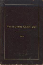SURREY COUNTY CRICKET CLUB 1929 [HANDBOOK]