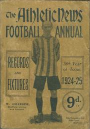 ATHLETIC NEWS FOOTBALL ANNUAL 1924-25
