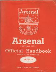 ARSENAL FOOTBALL CLUB 1952-53 OFFICIAL HANDBOOK