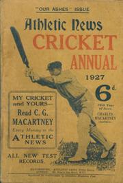 ATHLETIC NEWS CRICKET ANNUAL 1927