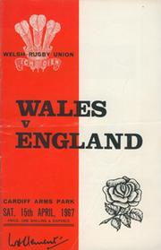 WALES V ENGLAND 1967 (KEITH JARRETT