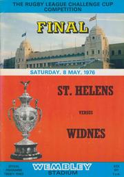 ST. HELENS V WIDNES 1976 (CHALLENGE CUP FINAL) RUGBY LEAGUE PROGRAMME