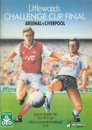 ARSENAL V LIVERPOOL 1987 (LITTLEWOODS CUP FINAL) FOOTBALL PROGRAMME