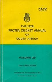 THE 1978 PROTEA CRICKET ANNUAL OF SOUTH AFRICA