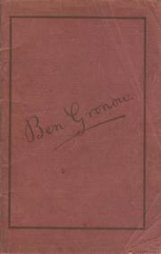 BEN GRONOW: AN APPRECIATION OF A GREAT FOOTBALLER 1904 TO 1924