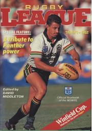 RUGBY LEAGUE 1991-92 - OFFICIAL YEARBOOK OF THE NEW SOUTH WALES RUGBY LEAGUE