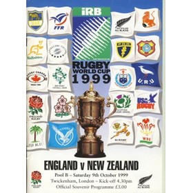 ENGLAND V NEW ZEALAND 1999 (WORLD CUP) RUGBY PROGRAMME