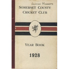 SOMERSET COUNTY CRICKET CLUB YEARBOOK 1928