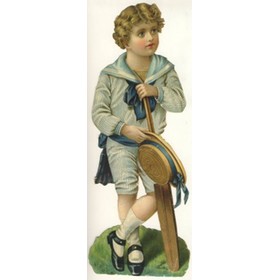 BOY CRICKETER (VICTORIAN "CUT OUT")
