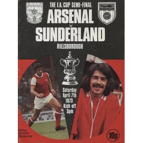ARSENAL V SUNDERLAND 1973 (F.A. CUP SEMI-FINAL) FOOTBALL PROGRAMME