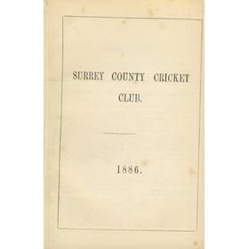 SURREY COUNTY CRICKET CLUB 1886