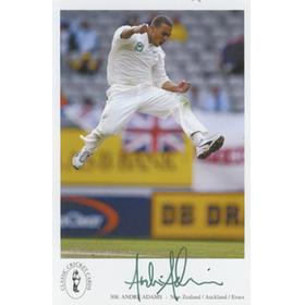 ANDRE ADAMS (NEW ZEALAND) SIGNED POSTCARD