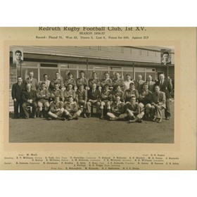 REDRUTH RUGBY FOOTBALL CLUB 1956-57