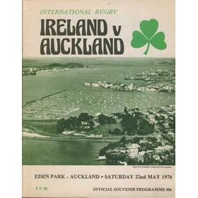AUCKLAND V IRELAND 1976 RUGBY PROGRAMME
