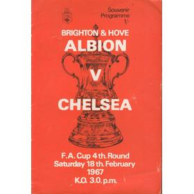 BRIGHTON V CHELSEA 1967 (F.A. CUP 4TH ROUND) FOOTBALL PROGRAMME