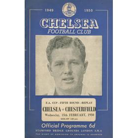 CHELSEA V CHESTERFIELD 1949-50 (FA CUP REPLAY) FOOTBALL PROGRAMME