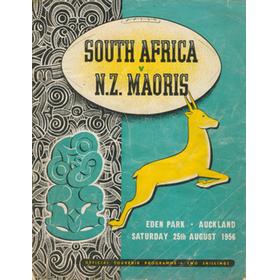 N.Z. MAORIS V SOUTH AFRICA 1956 RUGBY PROGRAMME