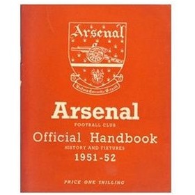 ARSENAL FOOTBALL CLUB 1951-52 OFFICIAL HANDBOOK