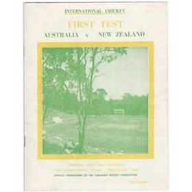 NEW ZEALAND V AUSTRALIA 1967 (PUKEKURA PARK, NEW PLYMOUTH) CRICKET PROGRAMME