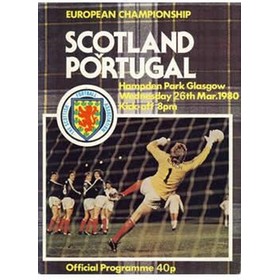 SCOTLAND V PORTUGAL 1980 (EUROPEAN CHAMPIONSHIPS) FOOTBALL PROGRAMME