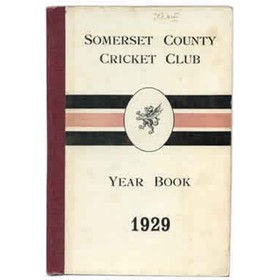 SOMERSET COUNTY CRICKET CLUB YEARBOOK 1929