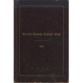 SURREY COUNTY CRICKET CLUB 1929 [HANDBOOK]