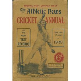 ATHLETIC NEWS CRICKET ANNUAL 1929