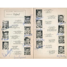 OXFORD V CAMBRIDGE 1960 RUGBY PROGRAMME (SIGNED BY OXFORD TEAM)