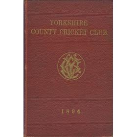 YORKSHIRE COUNTY CRICKET CLUB 1894 [ANNUAL]