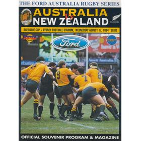 AUSTRALIA V NEW ZEALAND 1994 RUGBY PROGRAMME