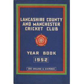 OFFICIAL HANDBOOK OF THE LANCASHIRE COUNTY AND MANCHESTER CRICKET CLUB 1952