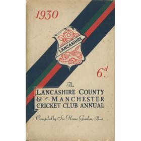 LANCASHIRE COUNTY & MANCHESTER CRICKET CLUB OFFICIAL HANDBOOK 1930