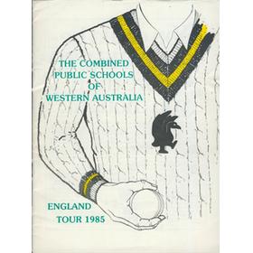COMBINED SCHOOLS OF WESTERN AUSTRALIA 1985 CRICKET TOUR TO ENGLAND