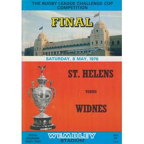ST. HELENS V WIDNES 1976 (CHALLENGE CUP FINAL) RUGBY LEAGUE PROGRAMME
