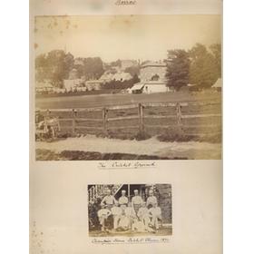 HARROW CRICKET GROUND & CHAMPION HOUSE TEAM 1871 PHOTOGRAPH