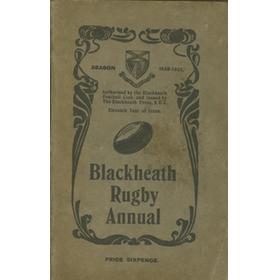BLACKHEATH RUGBY ANNUAL 1930-31