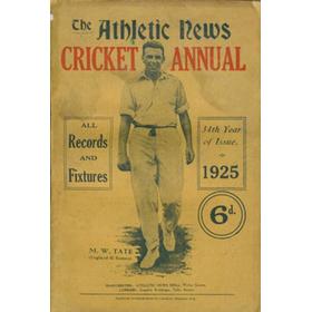 ATHLETIC NEWS CRICKET ANNUAL 1925