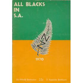 ALL BLACKS IN SOUTH AFRICA 1970 RUGBY TOUR BROCHURE