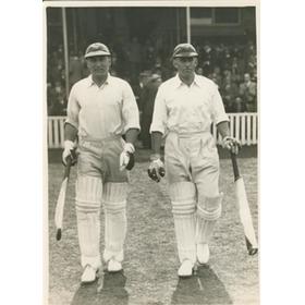 CJ BARNETT & ARTHUR FAGG 1936 (ENGLAND V INDIA AT LORD