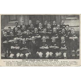 NEW ZEALAND 1924-25 RUGBY UNION POSTCARD