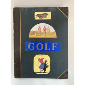 GOLF - A SCRAPBOOK OF ADVERTISEMENTS FEATURING GOLF OF THE 1920S AND 30S