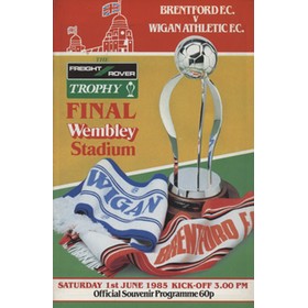 BRENTFORD V WIGAN 1985 (FREIGHT ROVER TROPHY FINAL) FOOTBALL PROGRAMME